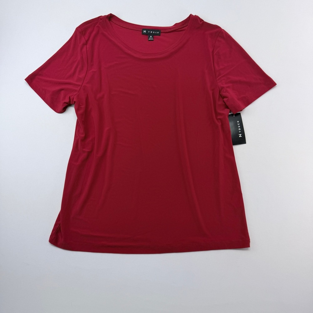 N Touch Tango Red Carson Basic Tee Short Sleeve Crew Neck Top Size M